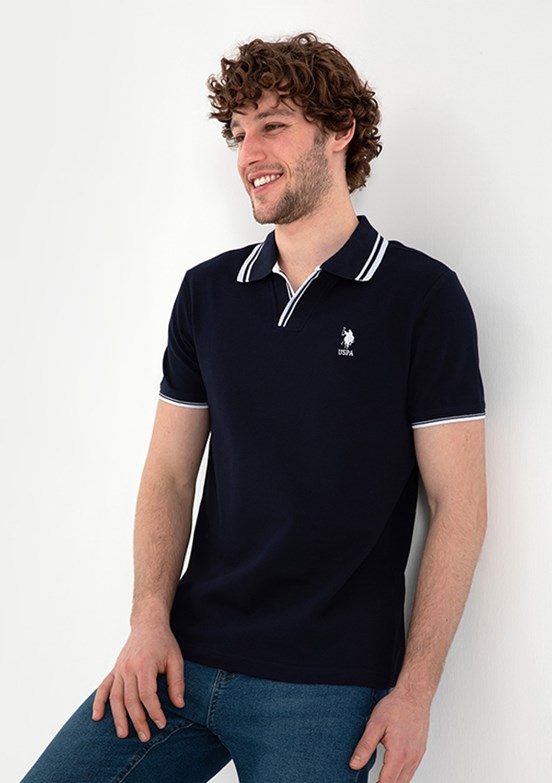 US POLO ASSN Lacivert Erkek Slim T-Shirt