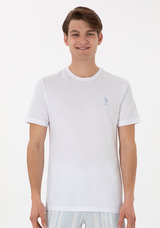 US POLO ASSN Beyaz Erkek Regular T-Shirt