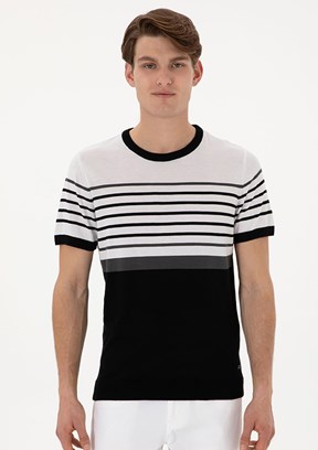 US POLO ASSN Siyah Erkek Slim Kazak
