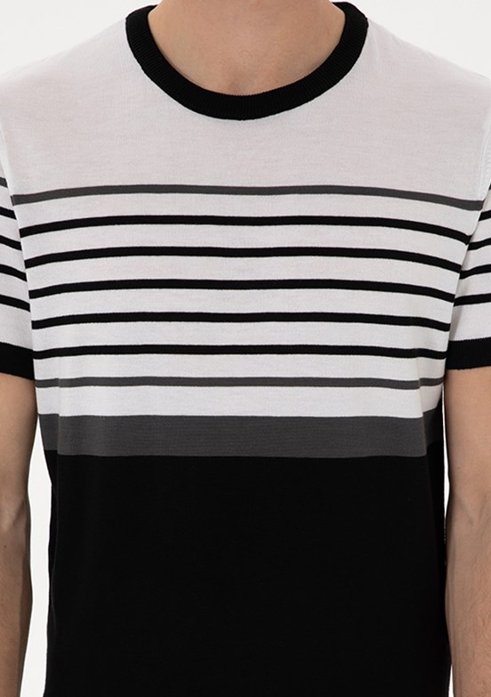 US POLO ASSN Siyah Erkek Slim Kazak