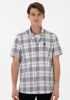 US POLO ASSN Lacivert Erkek Kısa Kol Gömlek