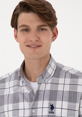 US POLO ASSN Lacivert Erkek Kısa Kol Gömlek