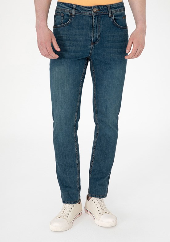 US POLO ASSN Yeşil Erkek Slim Jean Pantolon