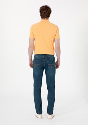 US POLO ASSN Yeşil Erkek Slim Jean Pantolon