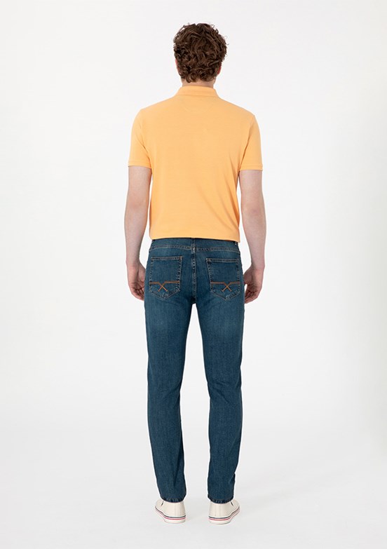 US POLO ASSN Yeşil Erkek Slim Jean Pantolon