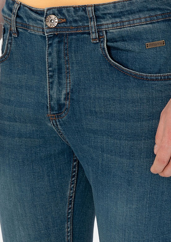 US POLO ASSN Yeşil Erkek Slim Jean Pantolon