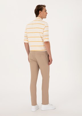 US POLO ASSN Bej Erkek Chino Pantolon