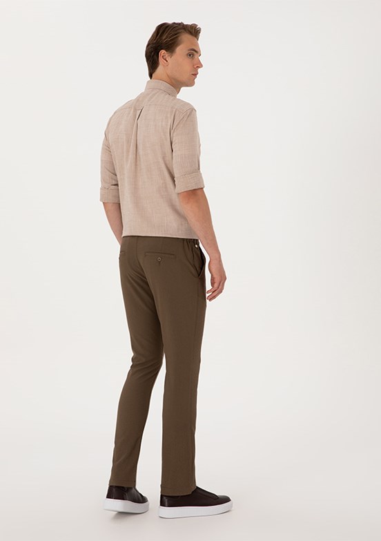 US POLO ASSN Bej Erkek Chino Pantolon