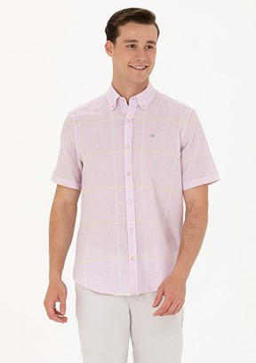 US POLO ASSN Beyaz Erkek Kısa Kol Gömlek