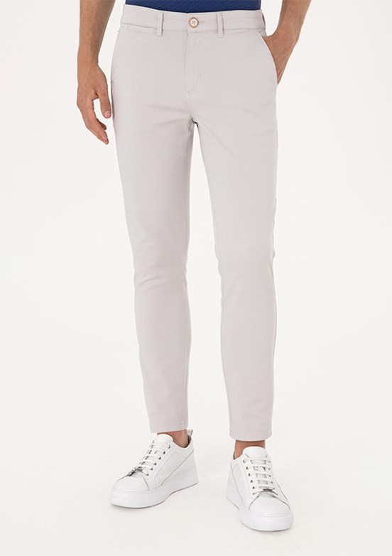 US POLO ASSN Gri Erkek Chino Pantolon