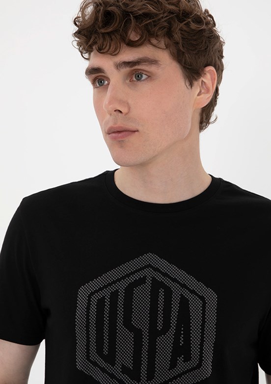 US POLO ASSN Siyah Erkek Regular T-Shirt