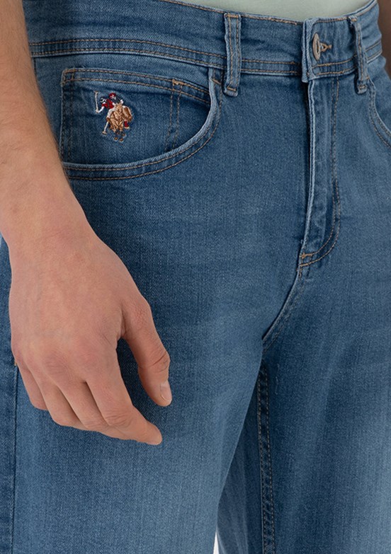 US POLO ASSN Mavi Erkek Slim Jean Pantolon