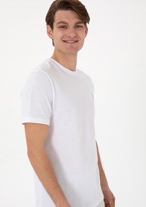 US POLO ASSN Beyaz Erkek Regular T-Shirt
