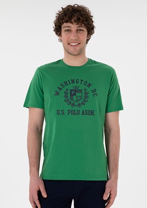 US POLO ASSN Yeşil Erkek Regular T-Shirt