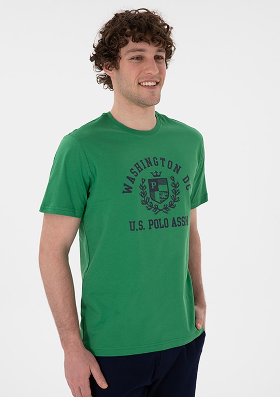 US POLO ASSN Yeşil Erkek Regular T-Shirt