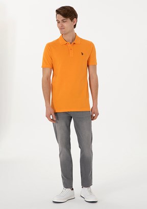 US POLO ASSN Gri Erkek Slim Jean Pantolon