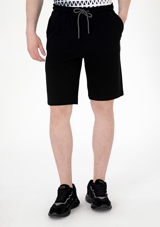 US POLO ASSN Siyah Erkek Bermuda Şort