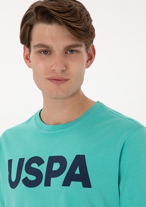 US POLO ASSN Yeşil Erkek Regular T-Shirt