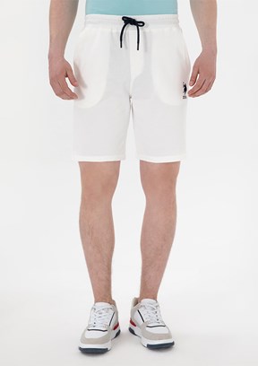 US POLO ASSN Beyaz Erkek Bermuda Şort