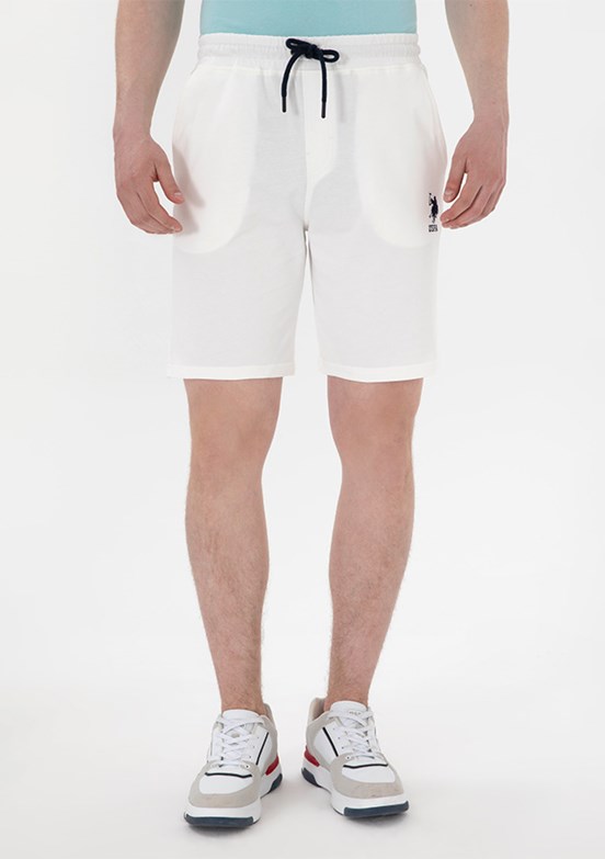 US POLO ASSN Beyaz Erkek Bermuda Şort