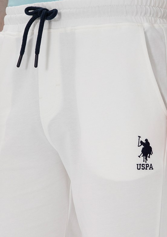 US POLO ASSN Beyaz Erkek Bermuda Şort