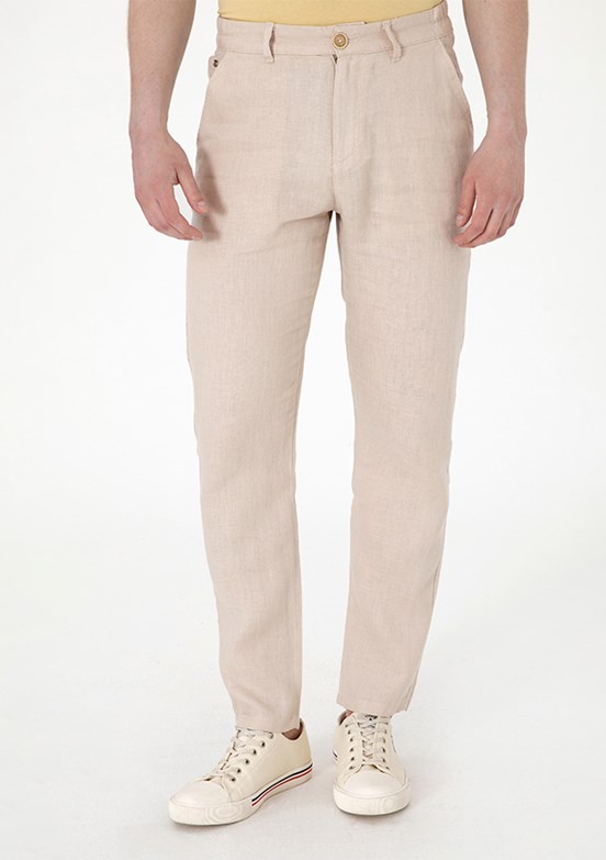 US POLO ASSN Bej Erkek Chino Pantolon