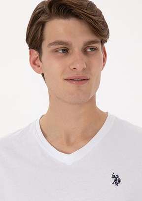US POLO ASSN Beyaz Erkek Regular T-Shirt