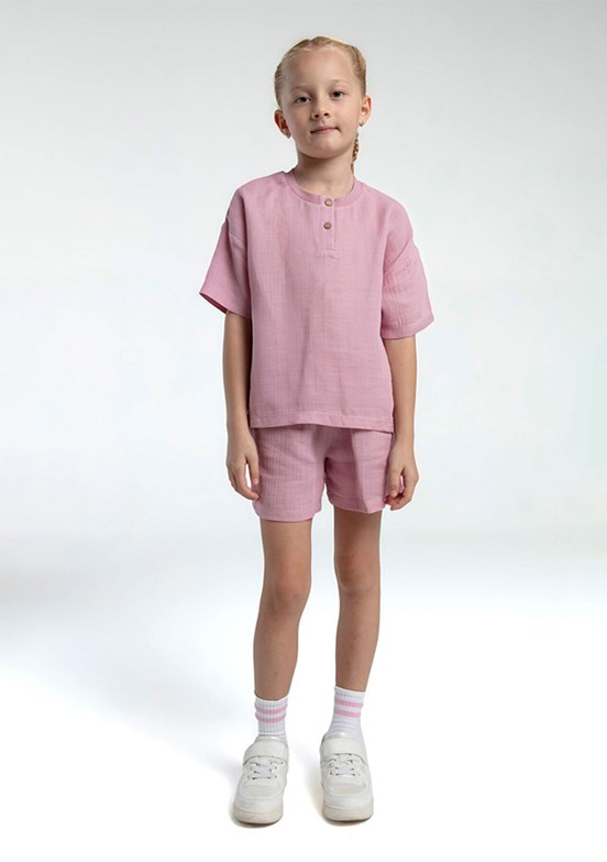 ROLY POLY Pembe Kız Çocuk Şortlu İkili Takım