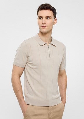 BACKANDBOND Bej Erkek Triko T-Shirt