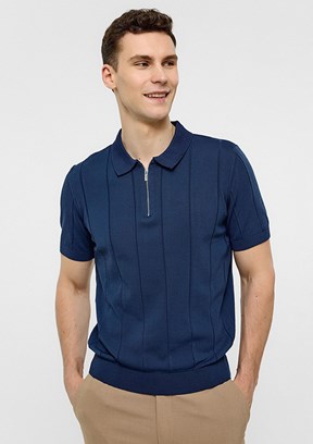 BACKANDBOND Lacivert Erkek Triko T-Shirt