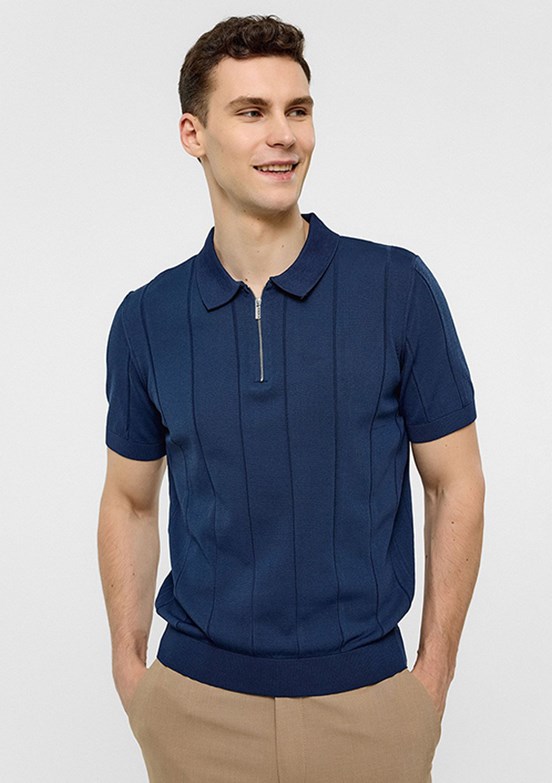 BACKANDBOND Lacivert Erkek Triko T-Shirt