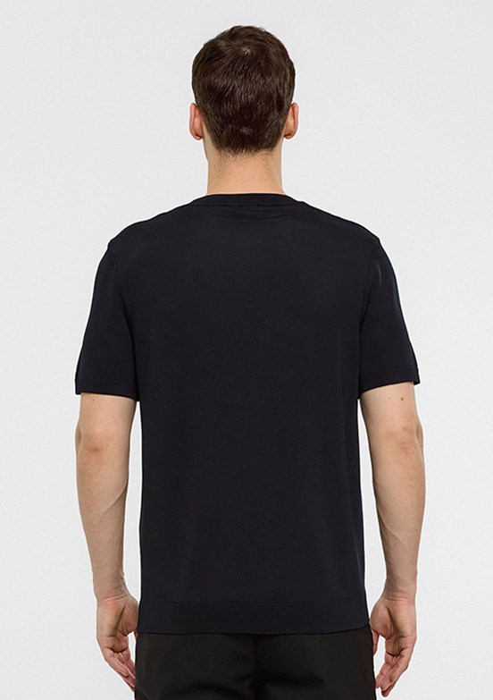 BACKANDBOND Siyah Erkek Triko T-Shirt