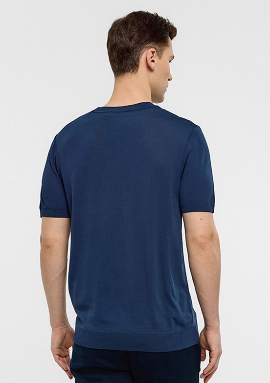 BACKANDBOND Lacivert Erkek Triko T-Shirt