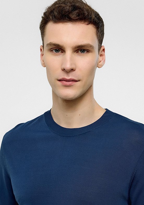 BACKANDBOND Lacivert Erkek Triko T-Shirt