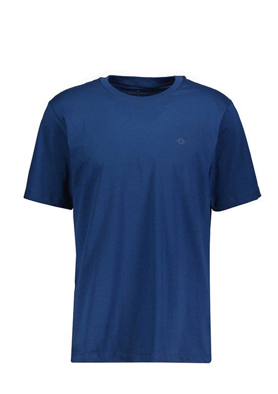 BACKANDBOND Lacivert Erkek Bisiklet Yaka T-Shirt