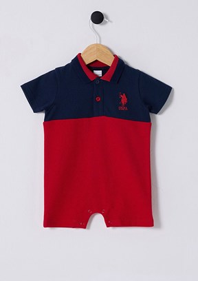 US POLO ASSN Çok Renkli Erkek Bebek Tulum Elbise