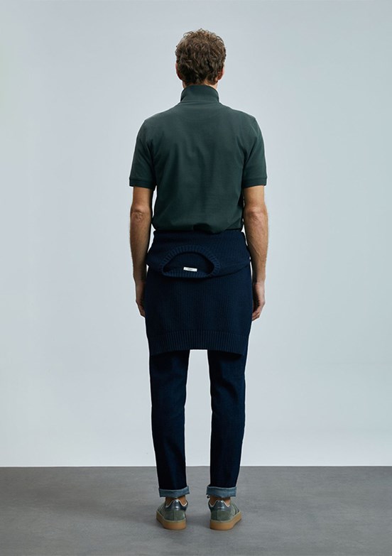LUFİAN Yeşil Erkek Polo Yaka T-Shirt