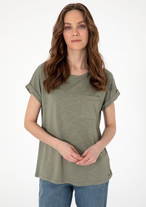PIERRE CARDIN Yeşil Kadın Regular T-shirt