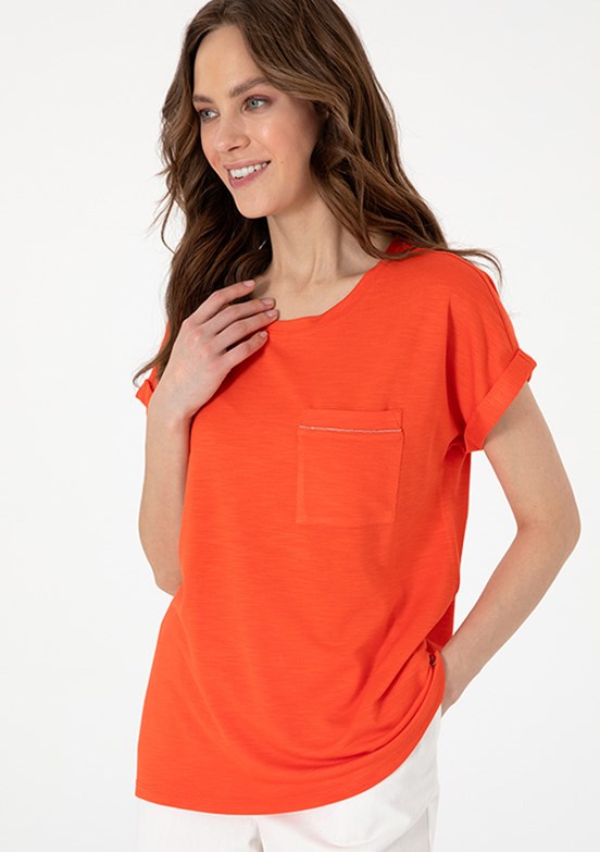 PIERRE CARDIN Kırmızı Kadın Regular T-Shirt