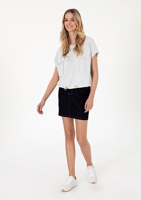 US POLO ASSN Mavi Kadın Denim Etek