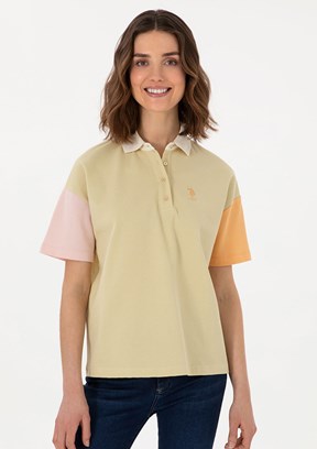 US POLO ASSN Yeşil Kadın Regular T-shirt