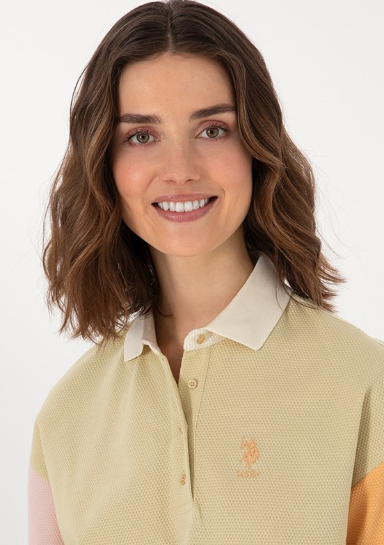 US POLO ASSN Yeşil Kadın Regular T-shirt