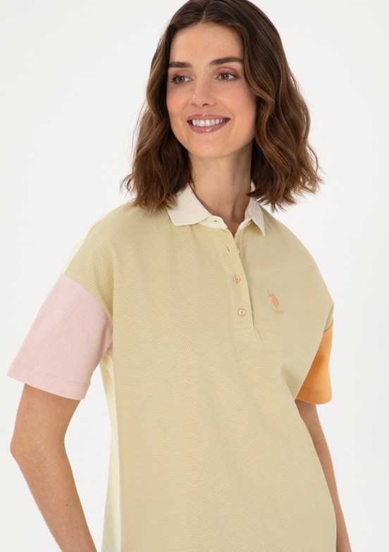 US POLO ASSN Yeşil Kadın Regular T-shirt