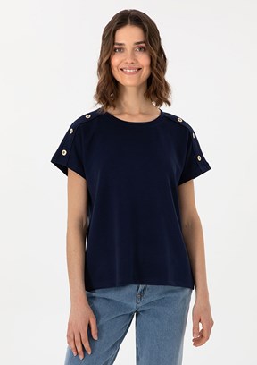 US POLO ASSN Lacivert Kadın Regular T-shirt