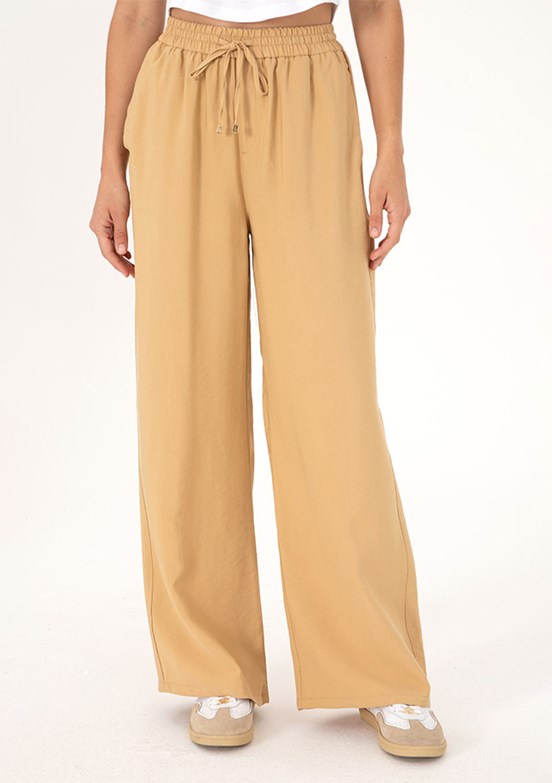 US POLO ASSN Kahverengi Kadın Relax Pantolon