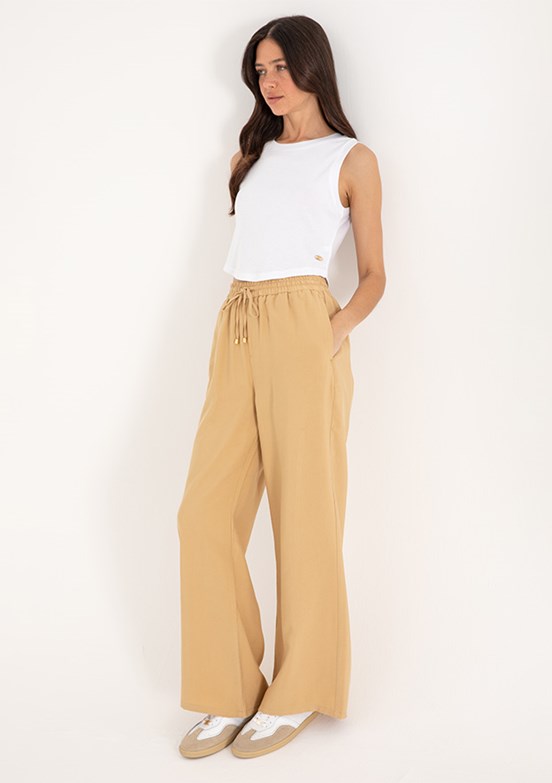 US POLO ASSN Kahverengi Kadın Relax Pantolon