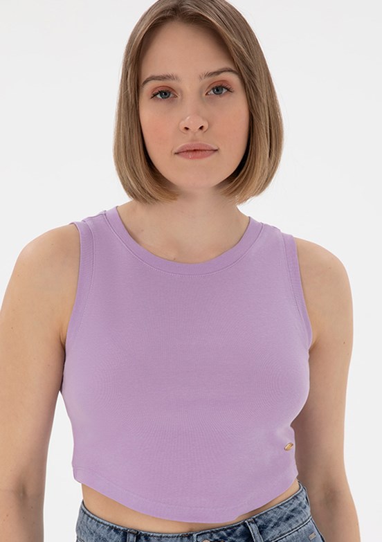 US POLO ASSN Mor Kadın Basic T-Shirt