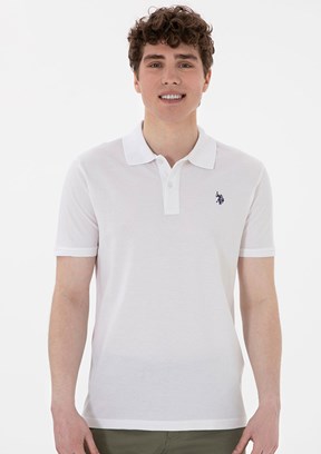 US POLO ASSN Beyaz Erkek Basic T-Shirt