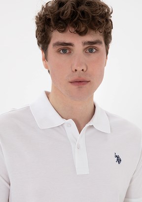 US POLO ASSN Beyaz Erkek Basic T-Shirt