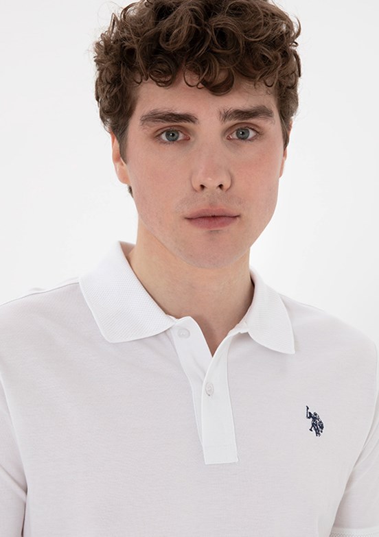 US POLO ASSN Beyaz Erkek Basic T-Shirt